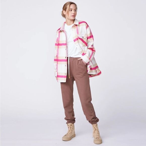 New. Monroe plaid shacket. Oversized. XS. Retails $298 - Picture 3 of 14